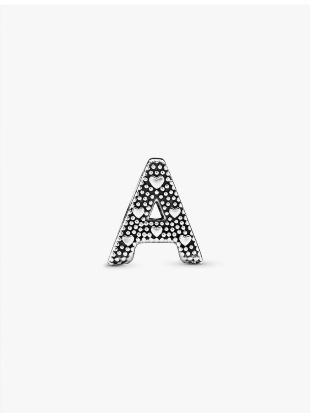 Pandora Letter "A" alphabet silver charm